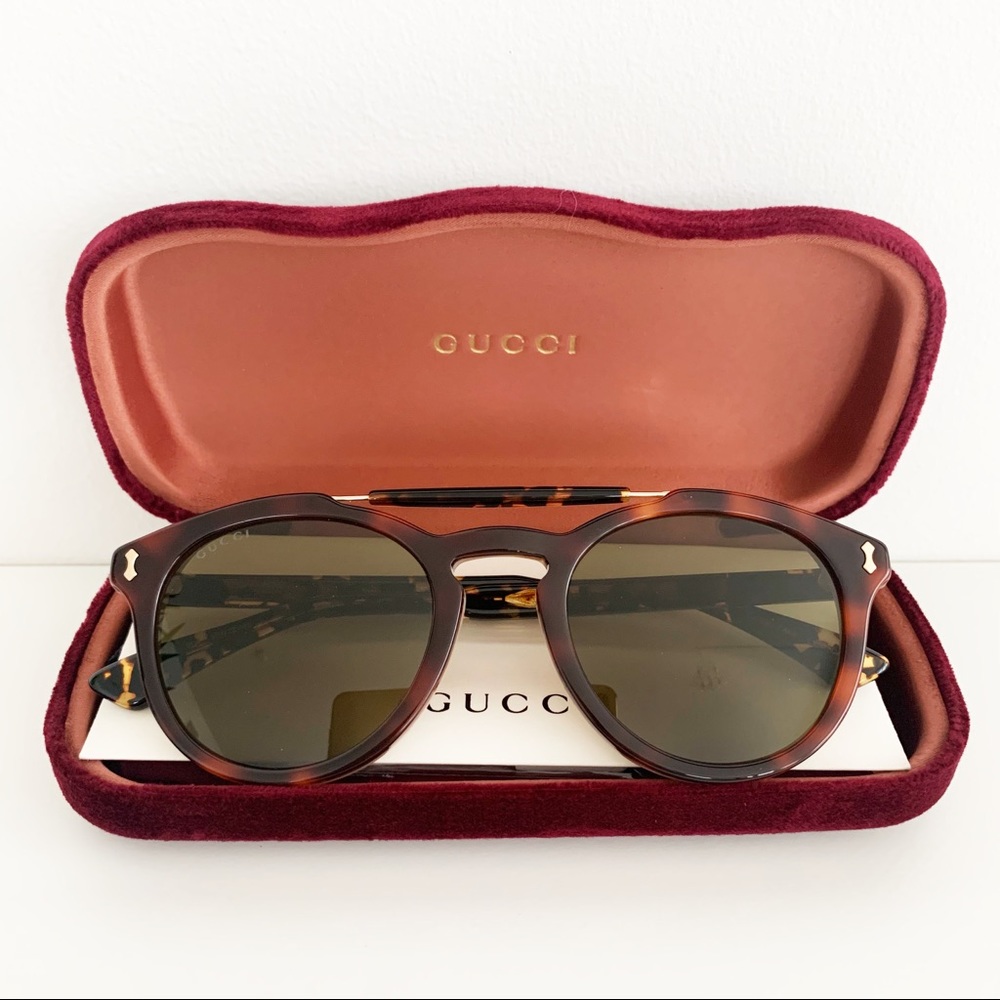 🌸 GUCCI Sunglasses Round Vintage Look Glasses